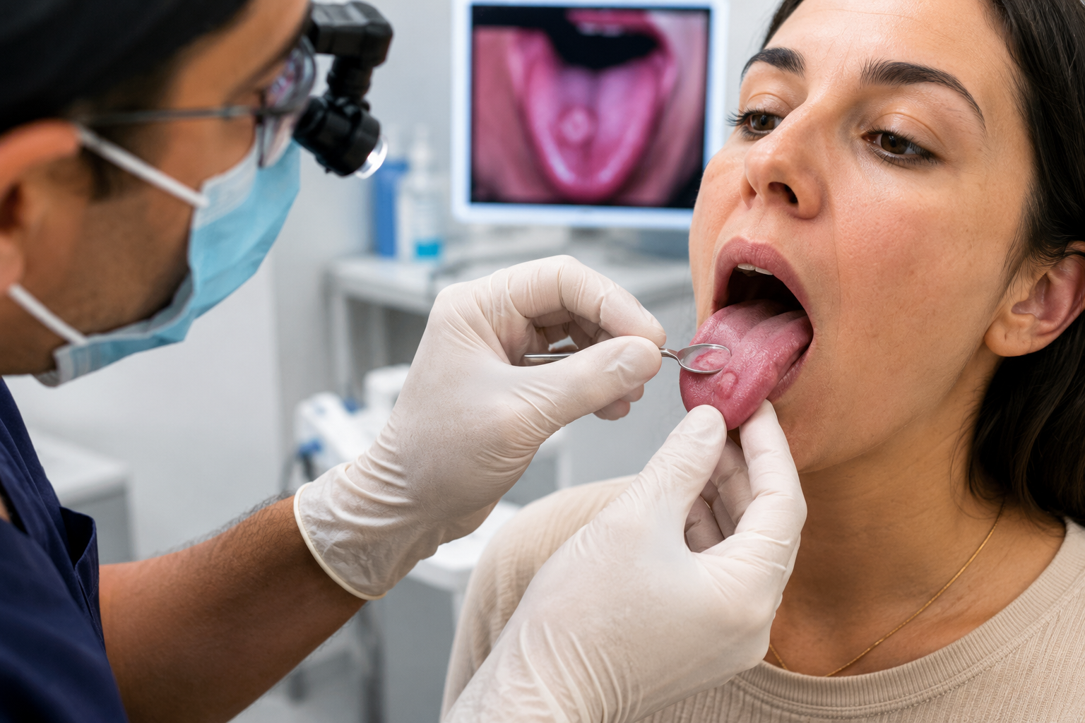 Oral lesion clinical examination